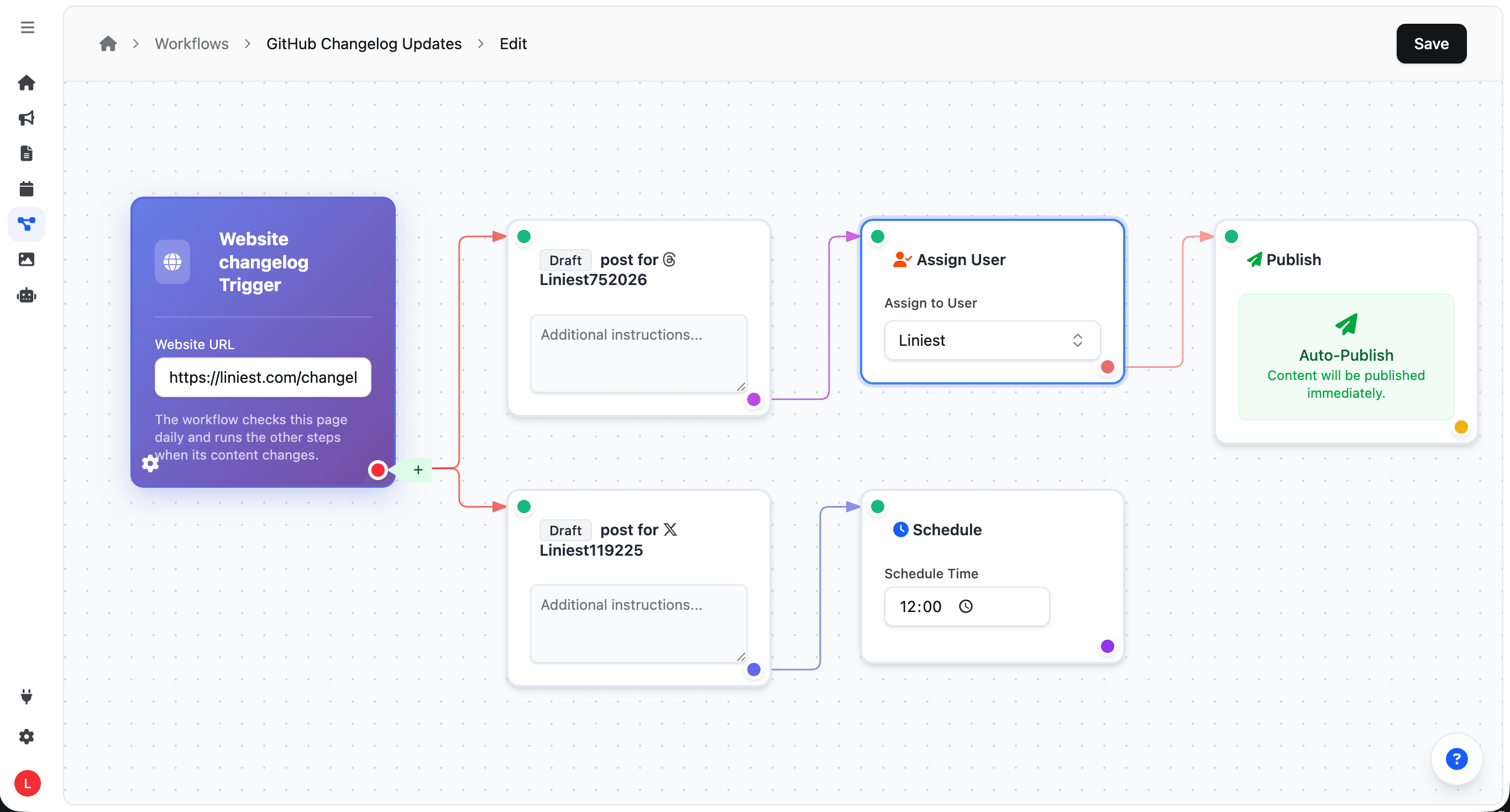 Start from a real signal